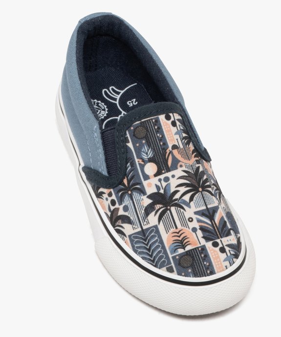 Baskets basses en toile imprimer à enfiler forme slippers garçon vue6 - BUGGY GEMO FOR GOOD - GEMO
