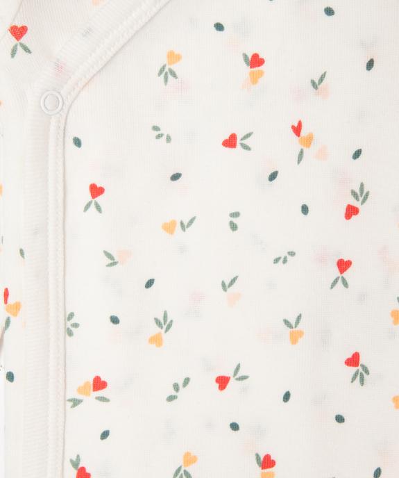 Body manches longues ouverture devant en coton bébé (lot de 3) vue4 - GEMO 4G BEBE - GEMO