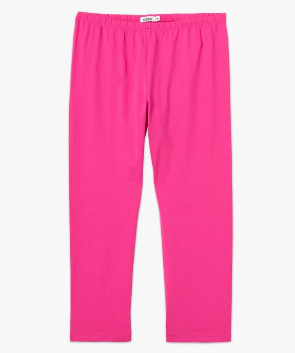 Legging court en coton stretch femme vue4 - GEMO 4G FEMME - GEMO