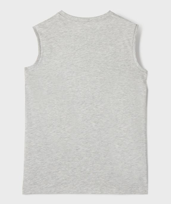 Débardeur uni en coton garçon vue3 - GEMO 4G GARCON - GEMO