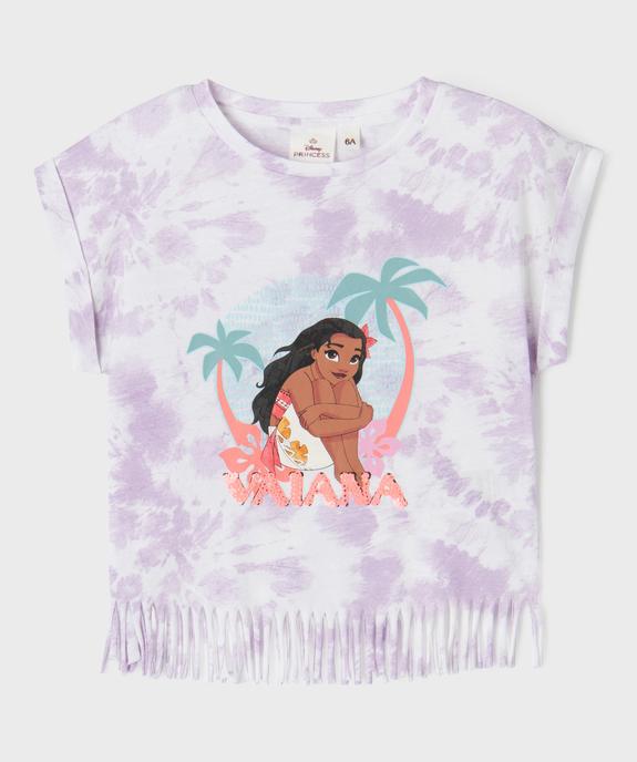 Tee-shirt manches courtes à franges motif Vaiana fille - Disney vue1 - VAIANA - GEMO