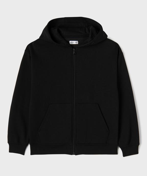 Sweat zippé à capuche avec intérieur molletonné garçon vue1 - GEMO 4G GARCON - GEMO