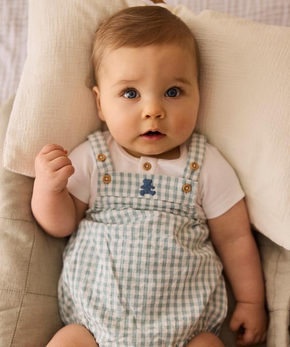 Ensemble 2 pièces bébé garçon body et barboteuse - LuluCastagnette vue1 - LULU CASTAGNETTE G4G D - GEMO