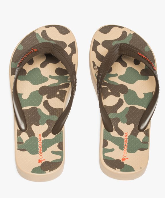 Tongs garçon imprimées camouflage - Copacabana vue1 - COPACABANA - GEMO