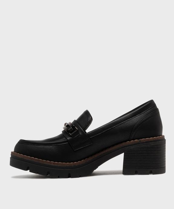 Mocassins avec bijou métallique sur semelle crantée femme - Valentina Baldano vue3 - VALENTINA BALDA - GEMO