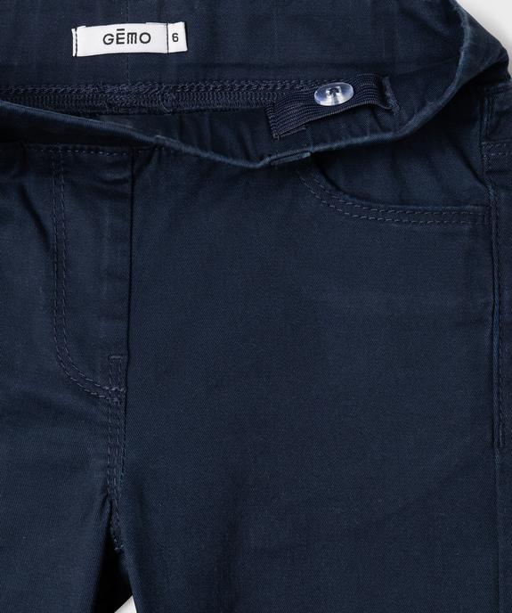 Pantalon slim avec taille ajustable fille vue2 - GEMO (ENFANT) - GEMO