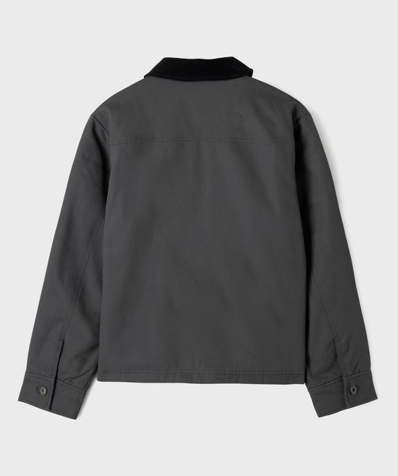 Veste zippée matelassée à col velours garçon vue5 - GEMO 4G GARCON - GEMO