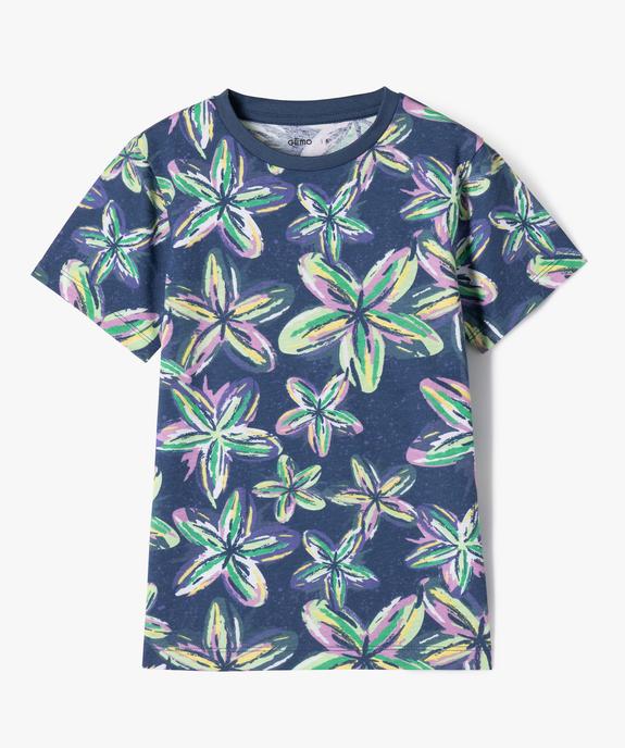 Tee-shirt manches courtes à motifs garçon vue1 - GEMO (ENFANT) - GEMO