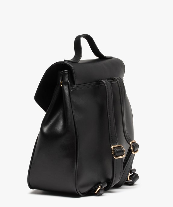 Sac à dos femme à effet tissé et volume ajustable vue2 - GEMO (ACCESS) - GEMO