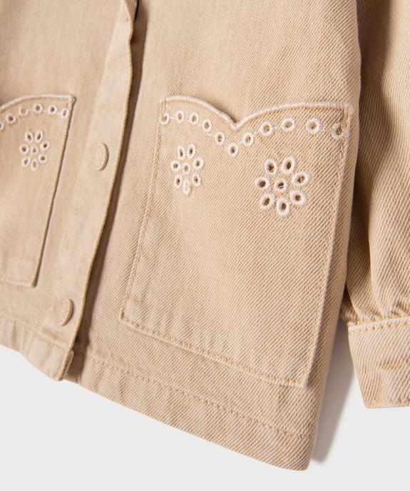 Veste en twill de coton bébé fille - LuluCastagnette vue3 - LULUCASTAGNETTE - GEMO