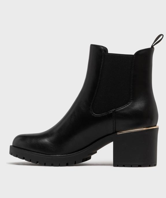 Chelsea boots à semelle crantée femme - 5 Miles vue3 - 5 MILES GEMO FOR GOOD - GEMO