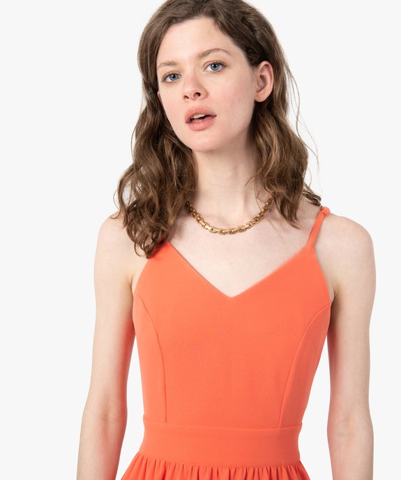 Robe femme à bretelles avec haut bustier vue2 - GEMO(FEMME PAP) - GEMO