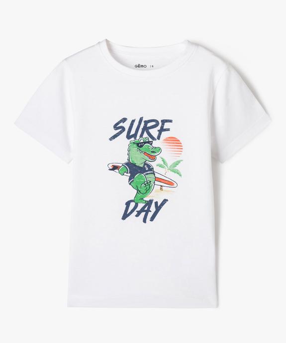 Tee-shirt à manches courtes avec motif crocodile garçon vue2 - GEMO 4G GARCON - GEMO