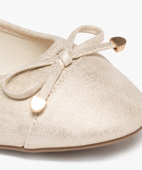Ballerines femme unies à paillettes avec noeud fantaisie vue6 - VALENTINA BALDA - GEMO