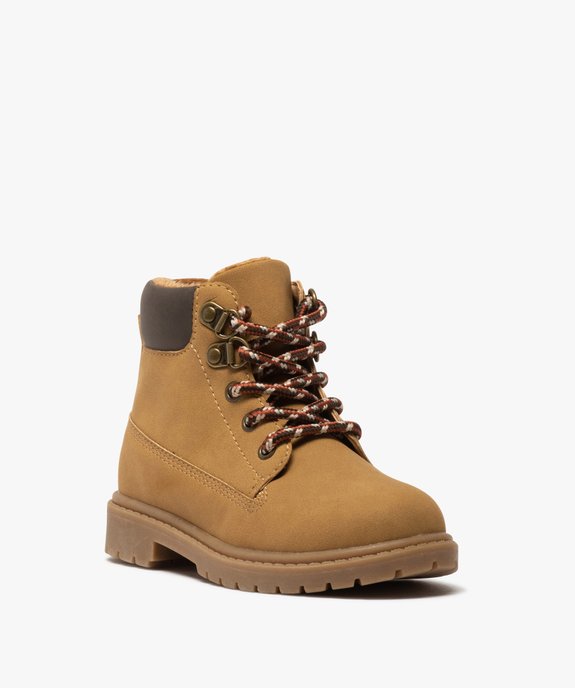 Boots garçon à col rembourré et semelle crantée vue2 - GEMO (ENFANT) - GEMO