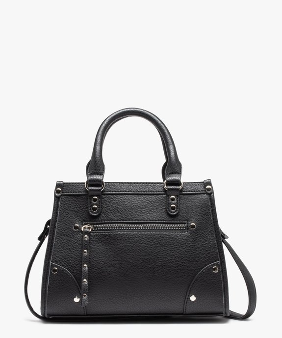 Sac à main grainé compact avec bandoulière amovible femme vue1 - GEMO (ACCESS) - GEMO