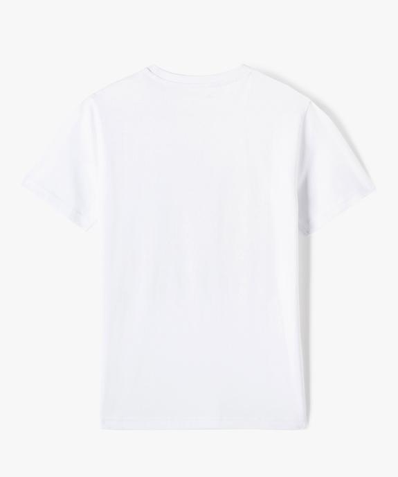 Tee-shirt à manches courtes avec motif streetwear garçon vue3 - GEMO 4G GARCON - GEMO