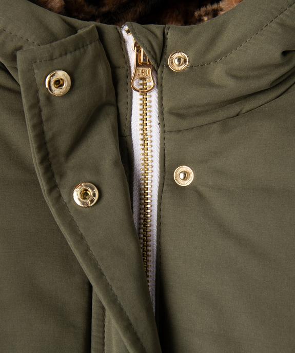 Parka à capuche déperlante et fourrée fille vue4 - GEMO (ENFANT) - GEMO
