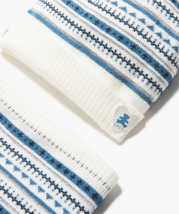 Ensemble bébé fille 3 pièces : bonnet + snood + moufles - LuluCastagnette vue2 - LULUCASTAGNETTE - GEMO