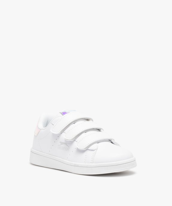 Baskets fille unies à scratchs et détails irisés - Slazenger vue2 - SLAZENGER - GEMO