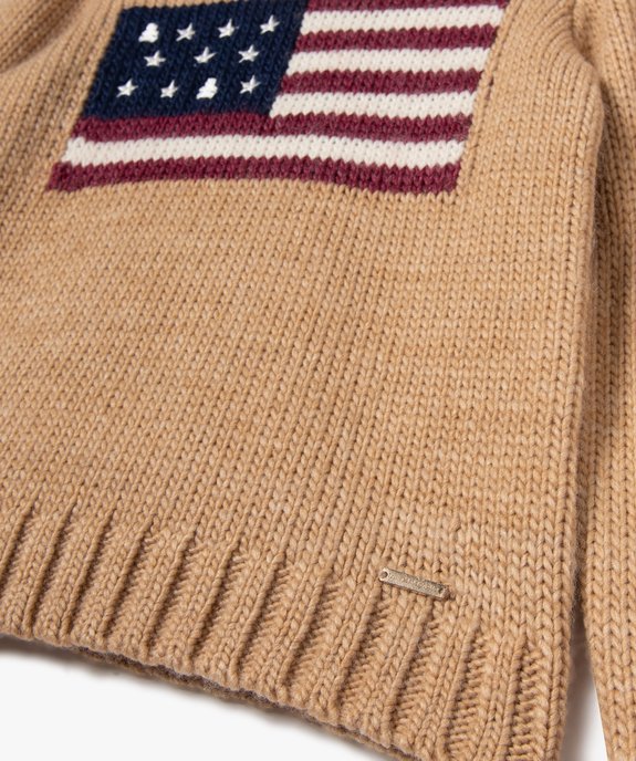 Pull à col roulé en grosse maille fille - LuluCastagnette vue3 - LULUCASTAGNETTE - GEMO