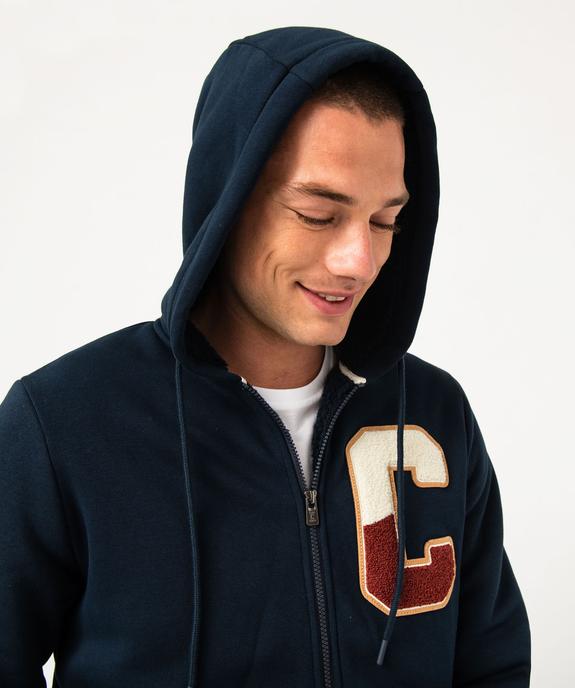 Sweat zippé à capuche doublé sherpa homme - Camps United vue2 - CAMPS UNITED - GEMO