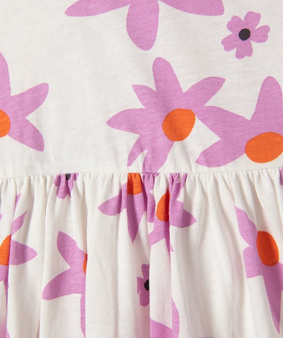 Robe fille imprimée avec bretelles croisées dans le dos vue2 - GEMO (ENFANT) - GEMO
