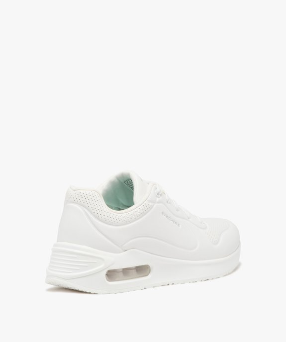 Baskets basses vegan avec semelle à mémoire de forme femme - Skechers vue4 - SKECHERS - GEMO