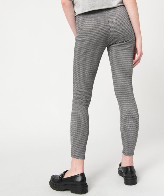Legging femme à motif pied de poule vue3 - GEMO(FEMME PAP) - GEMO