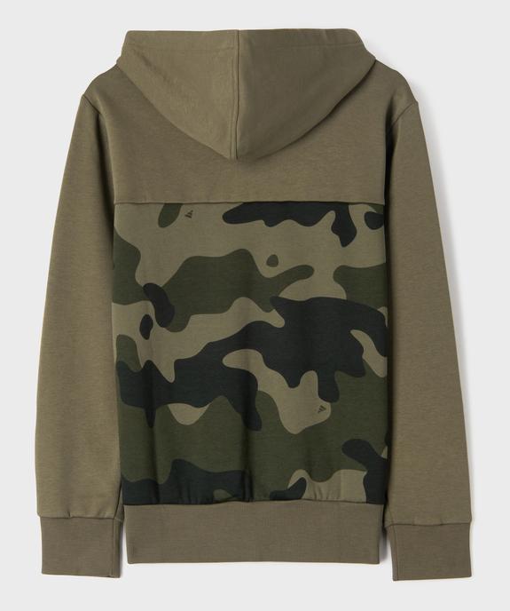 Sweat à capuche à motif camouflage garçon - Adidas vue4 - ADIDAS - GEMO