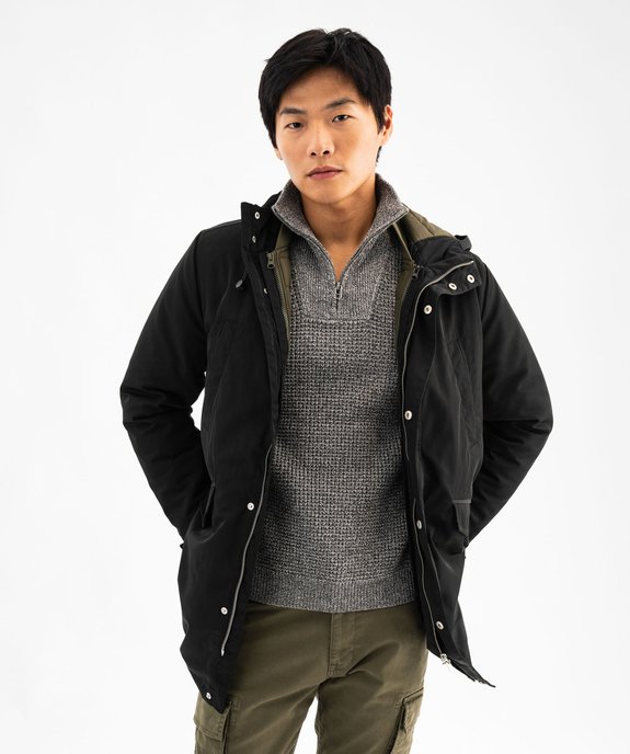 Parka déperlante avec doublure amovible homme vue1 - GEMO 4G HOMME - GEMO