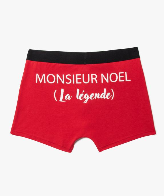 Boxer de Noël en coton stretch homme (lot de 2) vue4 - GEMO 4G HOMME - GEMO