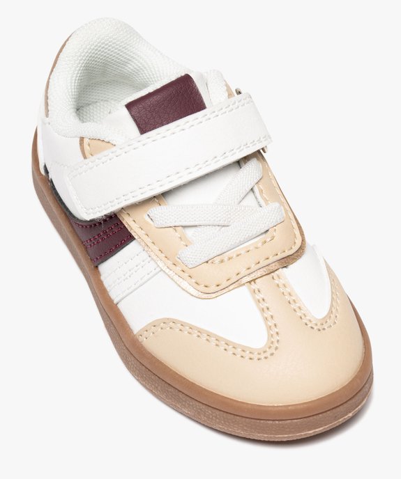 Baskets fille à scratch tricolores style rétro vue7 - LOVELY WINGS GEMO FOR GOOD - GEMO