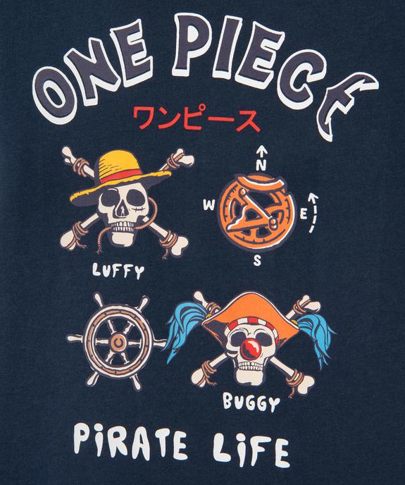 Tee-shirt manches courtes à motif manga garçon - One Piece vue2 - ONE PIECE - GEMO