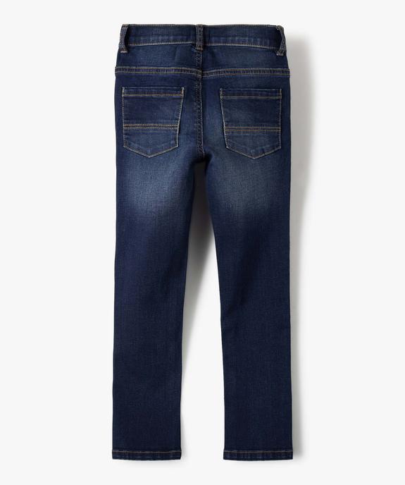 Jean coupe skinny extensible 5 poches garçon vue4 - GEMO 4G GARCON - GEMO