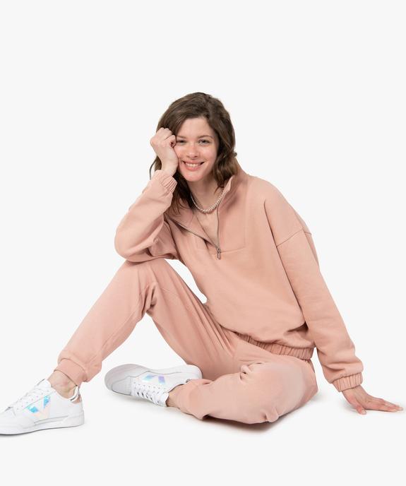 Pantalon de jogging femme molletonné vue5 - GEMO(FEMME PAP) - GEMO