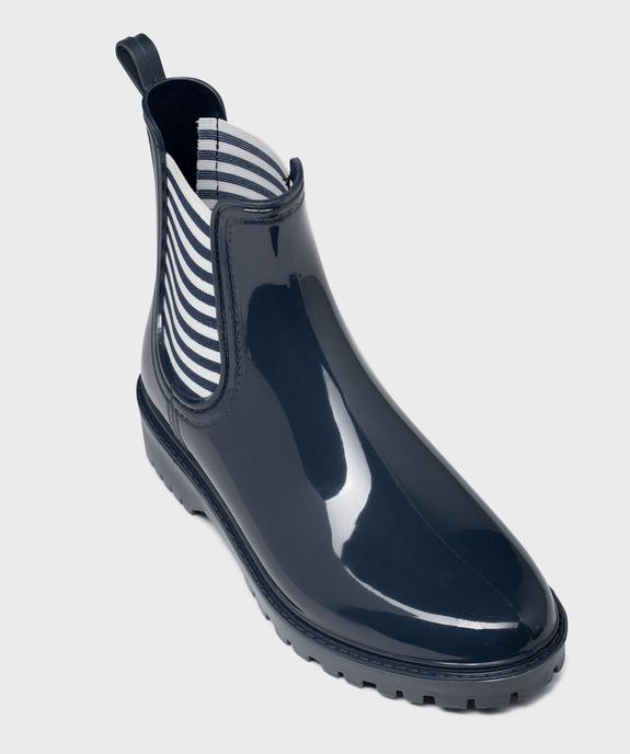 Boots de pluie avec élastiques léopard femme - Follow Me vue5 - FOLLOW ME - GEMO
