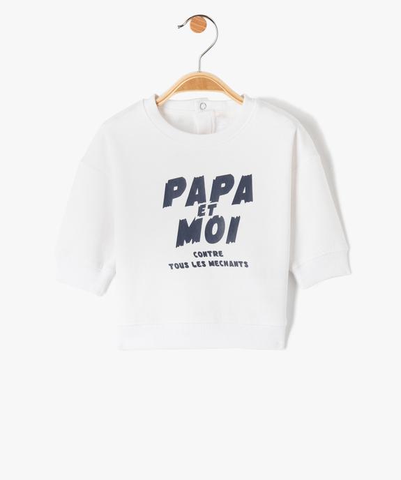 Sweat bébé garçon en molleton chaud à motifs vue1 - GEMO(BEBE DEBT) - GEMO