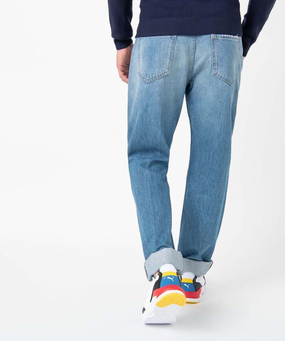 Jean homme coupe Regular aspect délavé vue3 - GEMO (HOMME) - GEMO