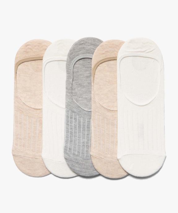 Chaussettes femme invisibles (lot de 5) vue1 - GEMO(HOMWR FEM) - GEMO