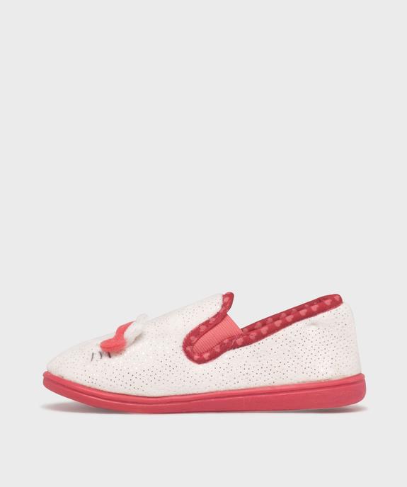 Chaussons pantoufles en velours fille Hello Kitty vue3 - HELLO KITTY - GEMO