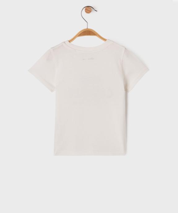 Tee-shirt manches courtes à message bébé garçon vue3 - GEMO(BEBE DEBT) - GEMO