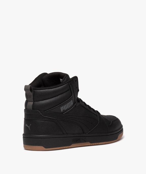 Baskets homme mid-cut unies à lacets - Puma Rebound  vue4 - PUMA - GEMO