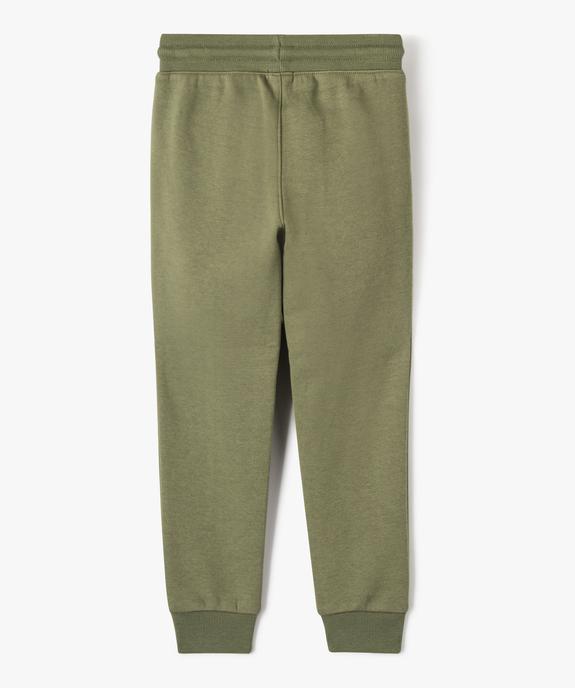 Pantalon de jogging avec intérieur molletonné garçon vue3 - GEMO (ENFANT) - GEMO