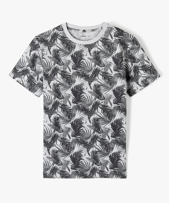 Tee-shirt imprimé à manches courtes garçon vue1 - GEMO (JUNIOR) - GEMO