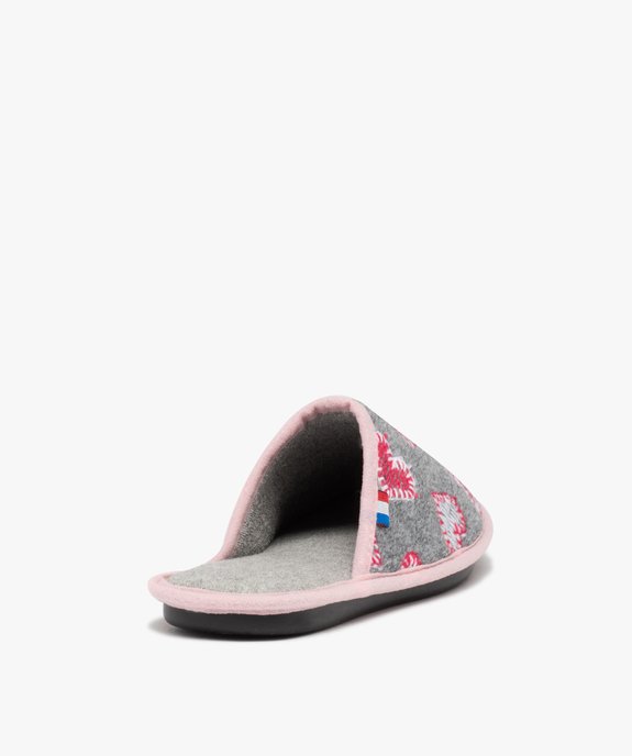 Chaussons femme mules plates en matières recyclées - Goxo vue4 - GOXO - GEMO
