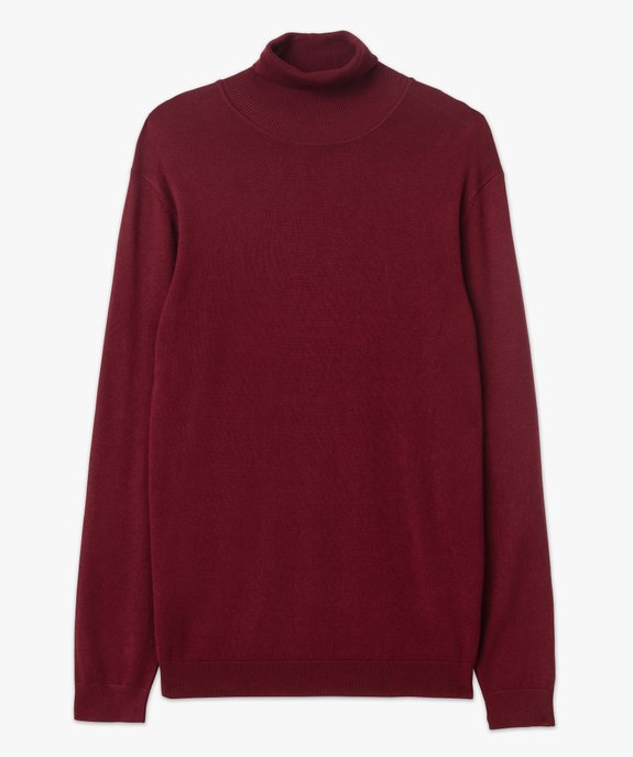 Pull à col roulé en maille fine homme vue4 - GEMO 4G HOMME - GEMO