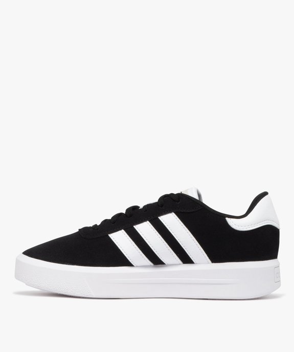 Baskets femme dessus en cuir et à semelle plateforme - Adidas vue3 - ADIDAS - GEMO