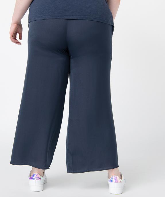 Pantacourt femme grande taille coupe large  vue3 - GEMO (G TAILLE) - GEMO