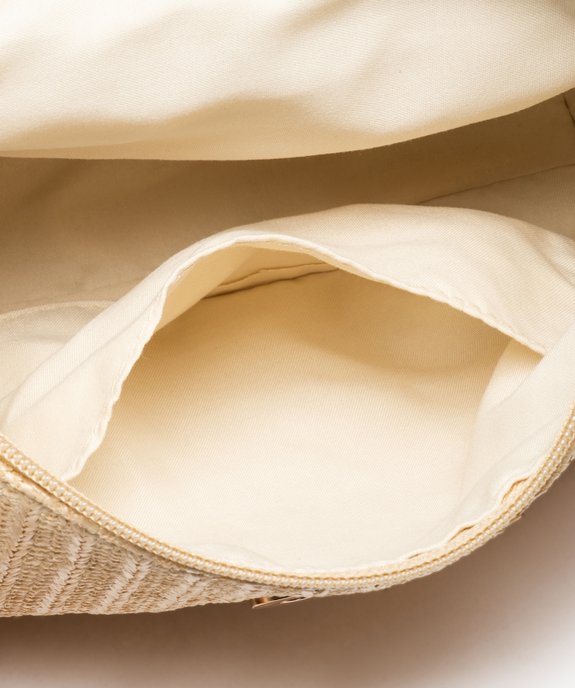 Sac bandoulière femme tissé avec rabat métallisé vue3 - GEMO (ACCESS) - GEMO